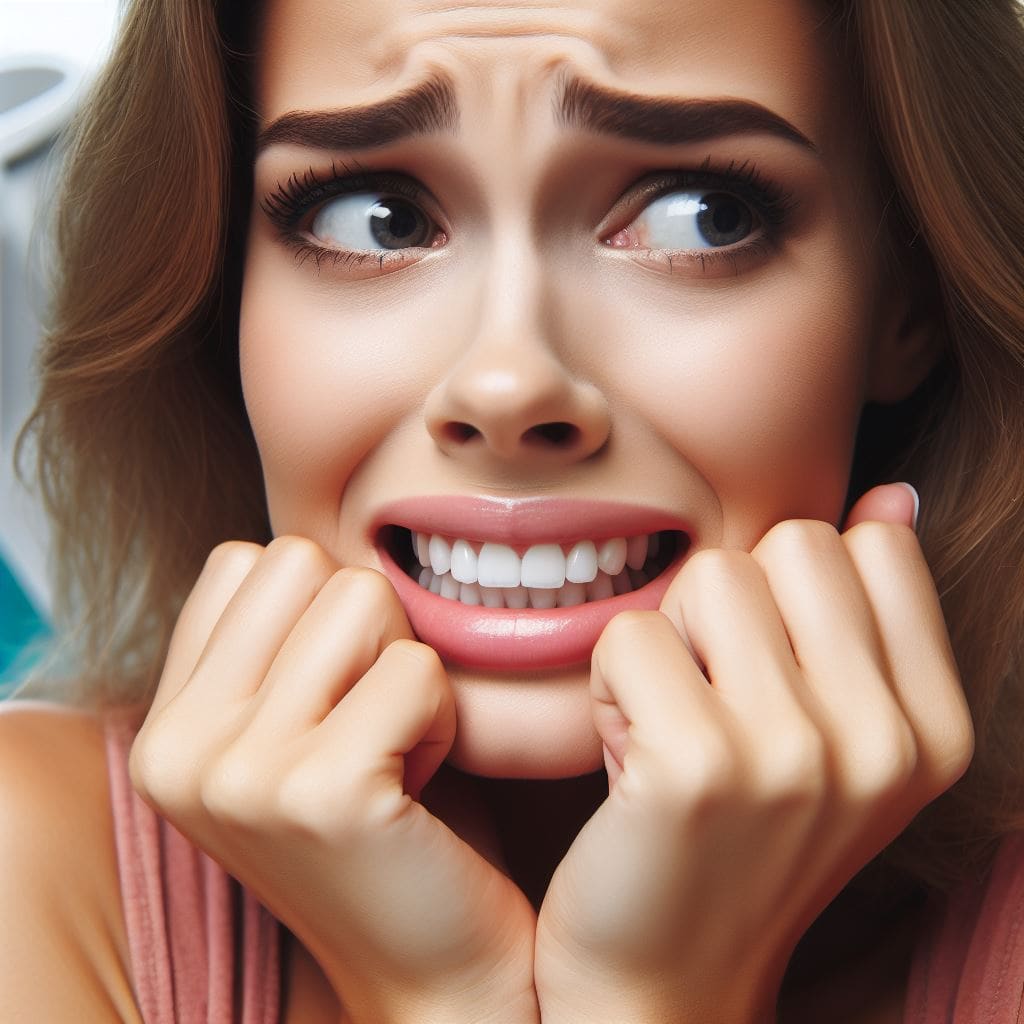 dental phobia feared by woman